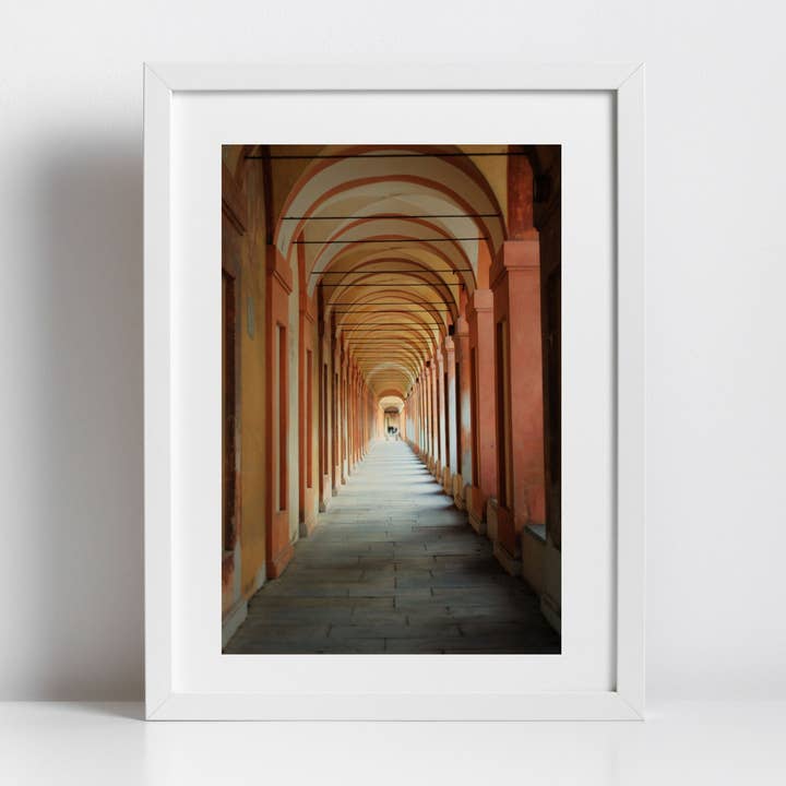 Bologna Portico Italy Fine Art Photography Print for wholesale by Mo & Paul Photography