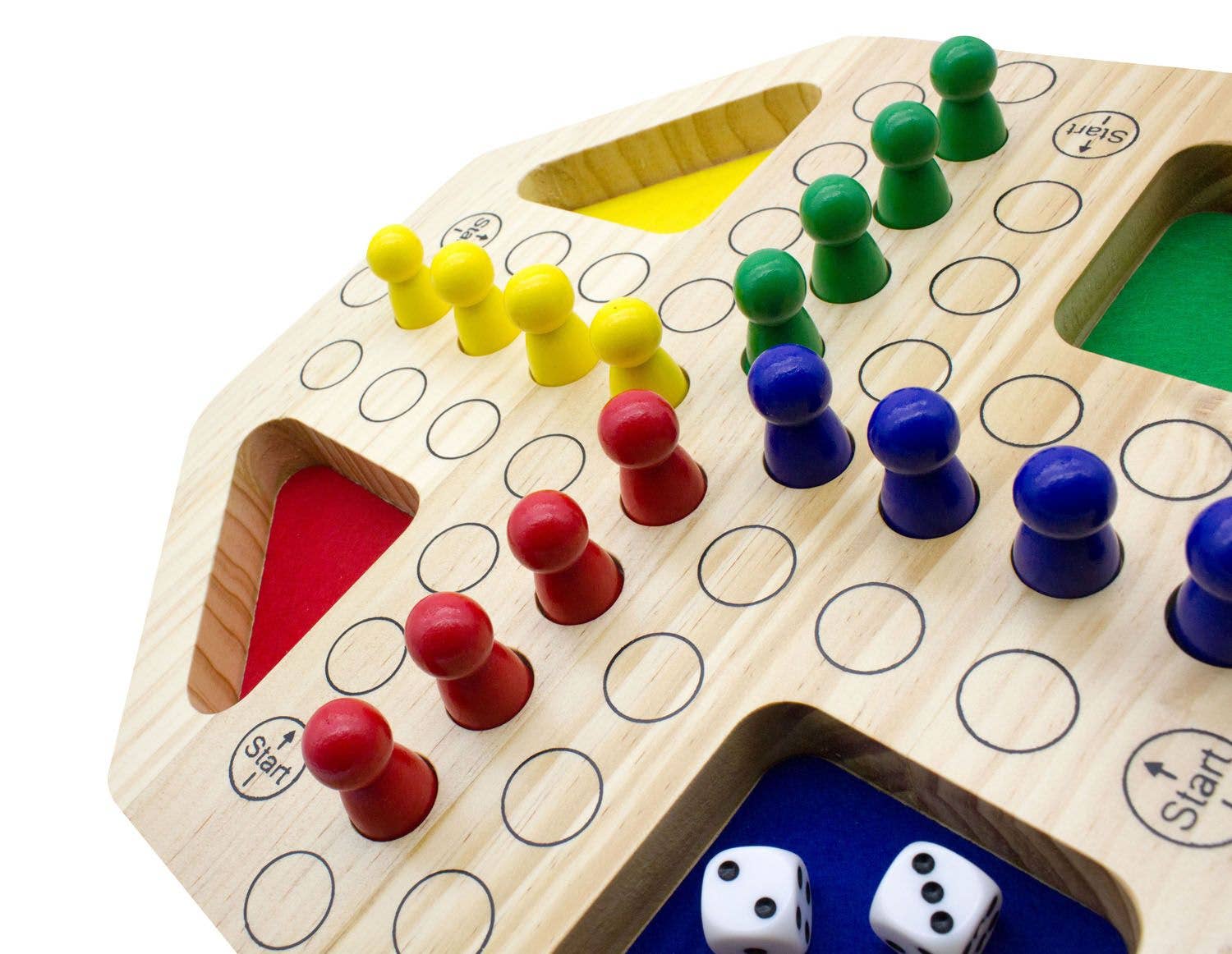 GICO Spielwaren - Wholesale Board Game - GICO Ludo XL Made of Wood - Board Game for Everyone4