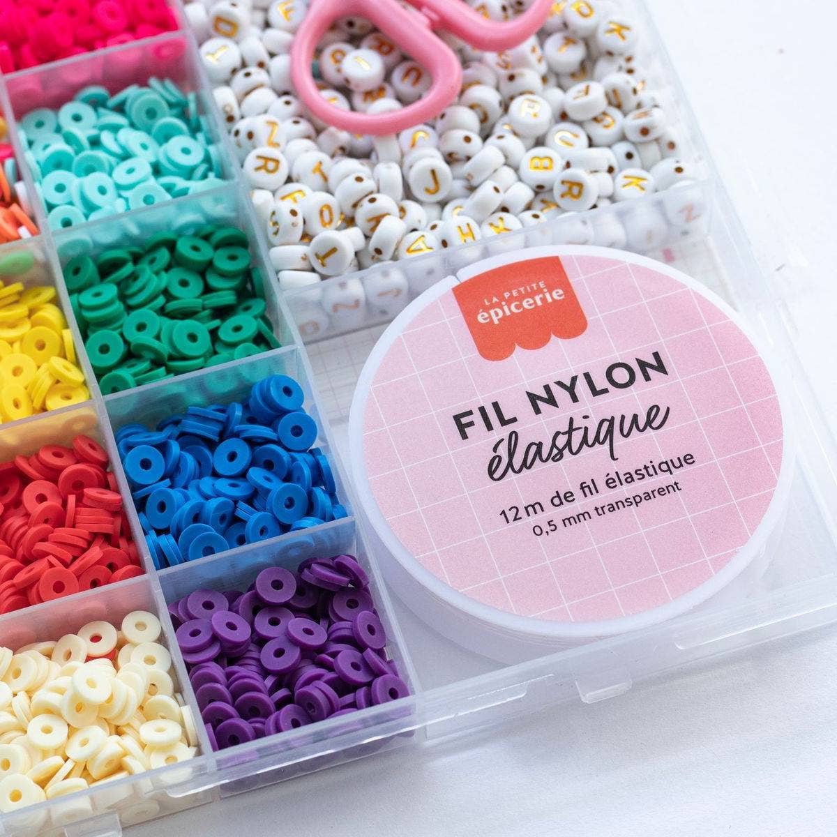 La Petite Épicerie - Wholesale Beads - Box of 16 colors of 6 mm heishi beads - Pop4