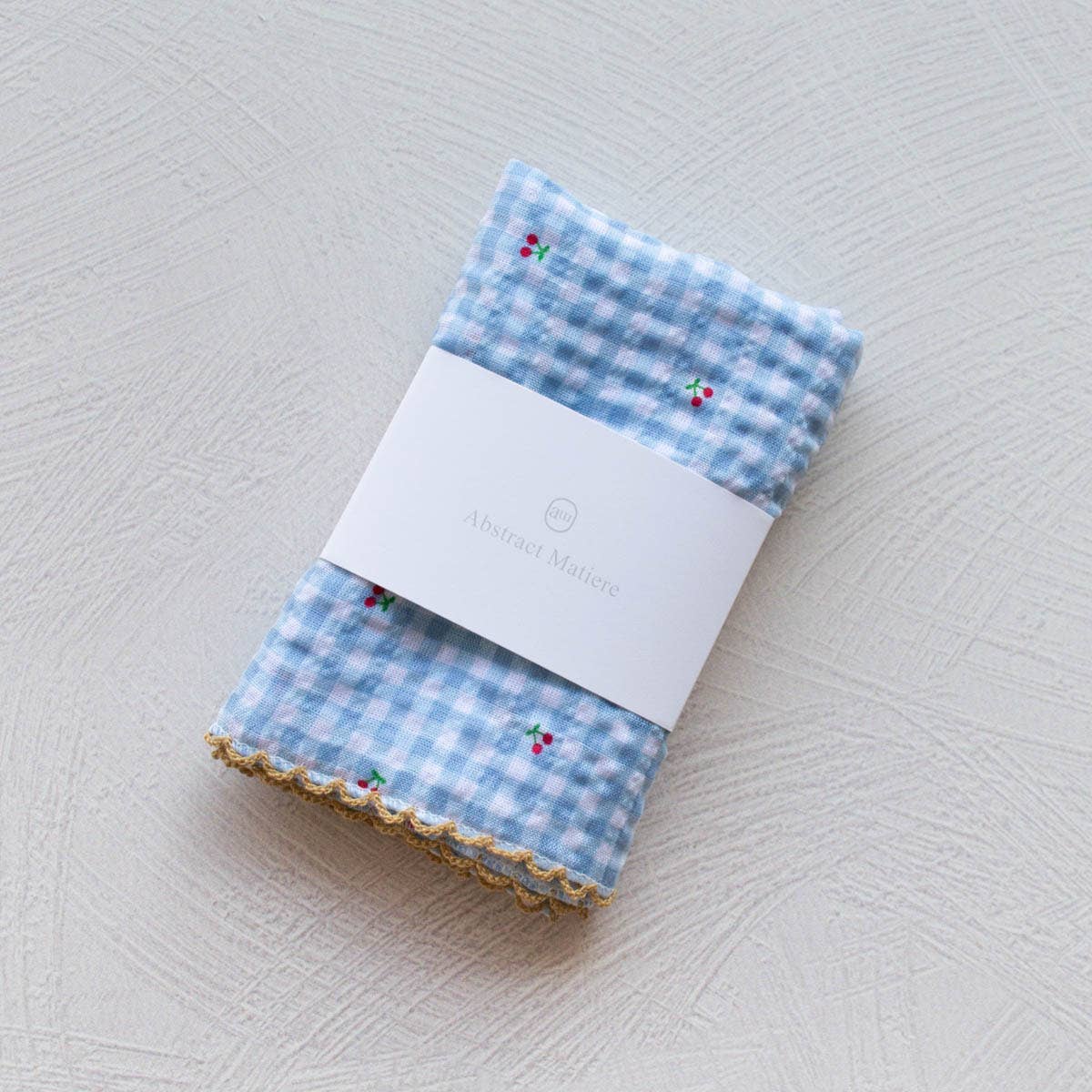 Tiepology - Wholesale Scarf - Women's - Cottage Mini Checker With Cherry Cotton Scarf6