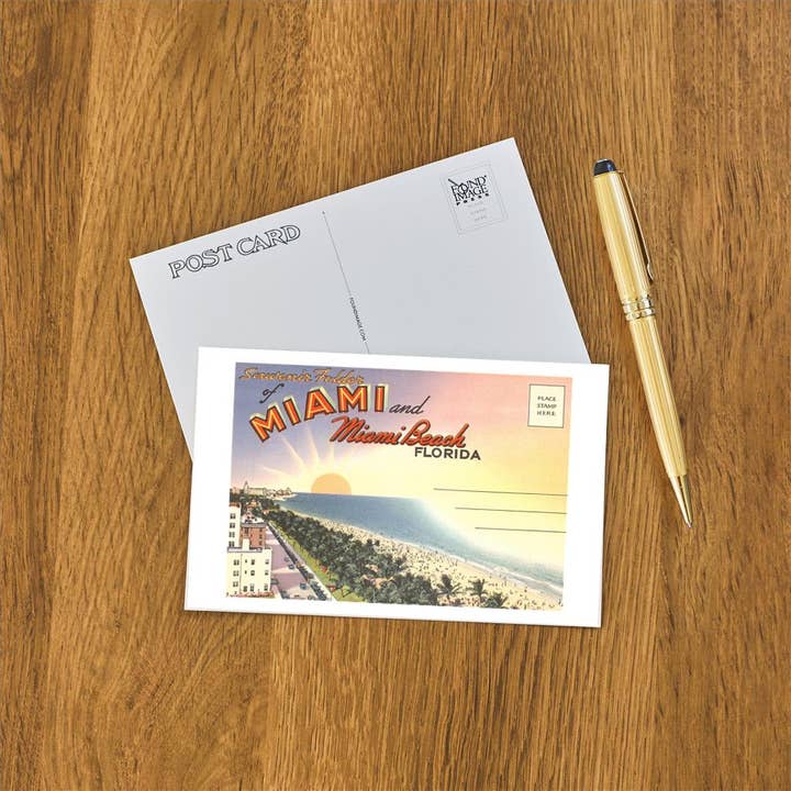Found Image Press - Venta al por mayor Tarjeta postal - Carpeta de Postales PF-32, Miami, Florida