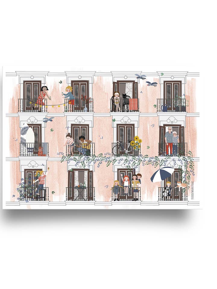 postkort 'fire sæsoner' - sommer for engroshandel hos STUDIOZWAANSTRAAT