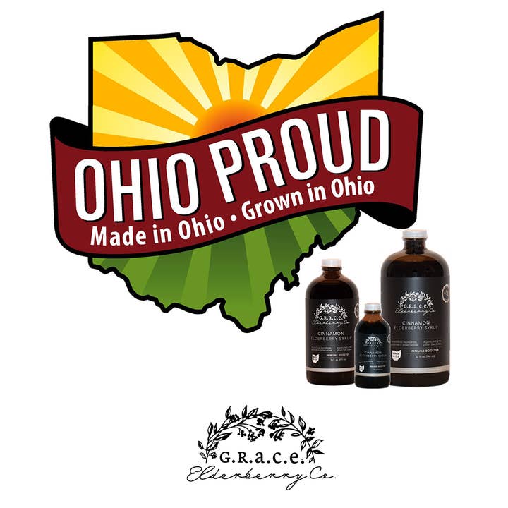 G.R.A.C.E. Elderberry Co. LLC - Wholesale Flavored Syrup - Cinnamon Elderberry Syrup - 4 oz., 16 oz. or 32 oz.10
