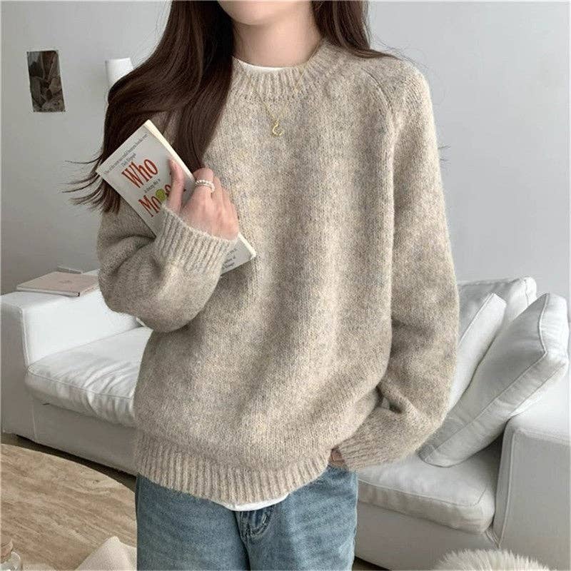 ShieldChic - Wholesale Knit Sweater - Women's - Round Neck Pullover Sweater1
