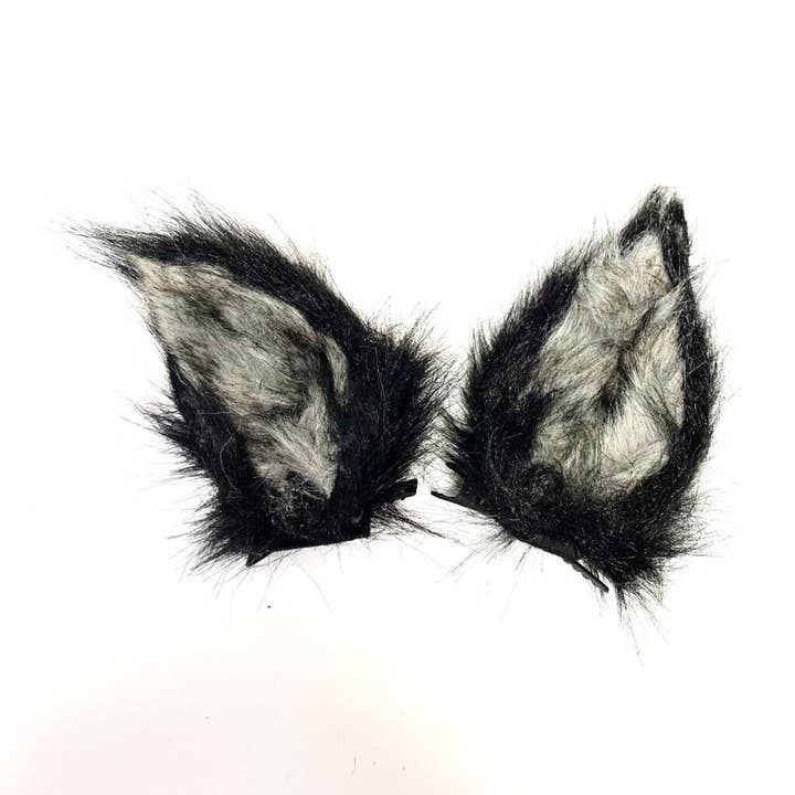 Black Clip On Cat ears Halloween Fancy Dress Cosplay Party for wholesale by Stylex Party