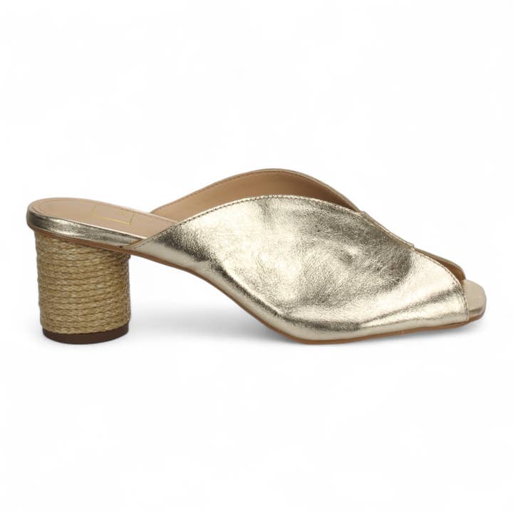 Sophie Mule Slide Sandal Leather Gold 59012 for wholesale on Faire