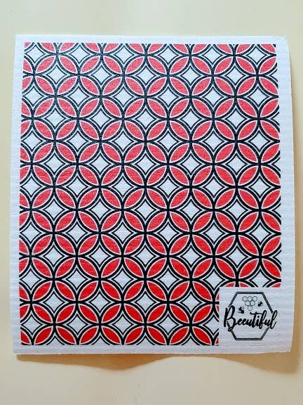 Schwedisches Geschirrtuch - Rot für den Großhandel von Beeutiful