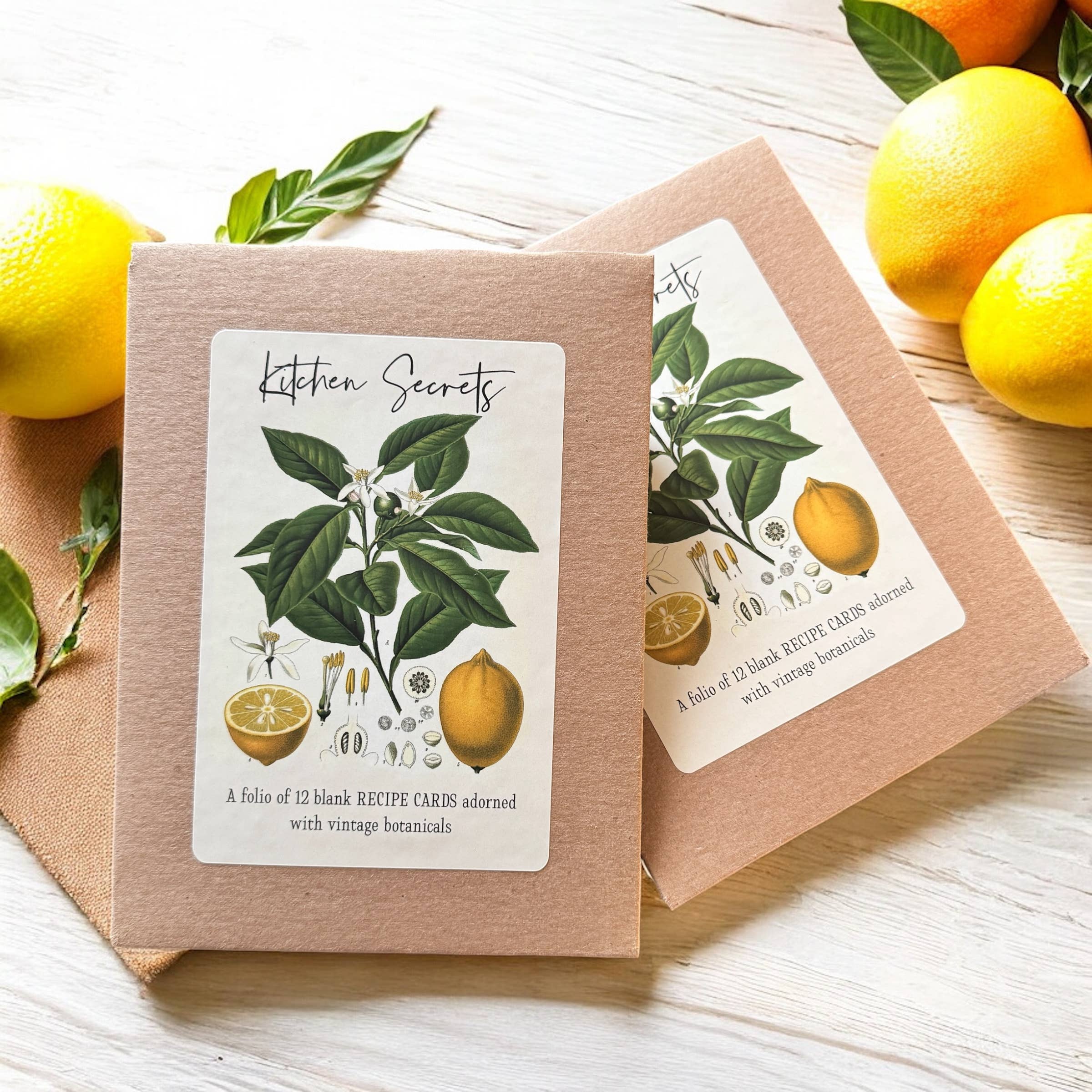 Firefly Notes – wholesale Recipe card – Botanical Recipe Card Set ,12 Cards + Banana Bread Recipe5