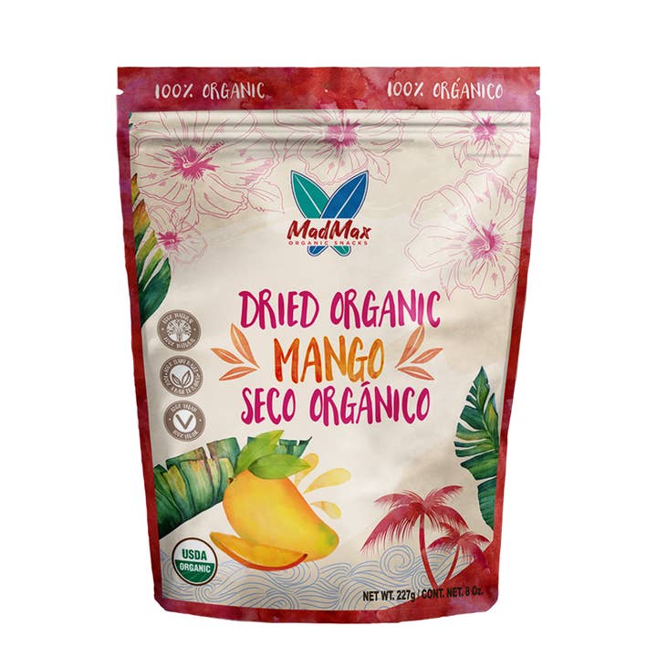 MAD MAX ORGANIC DRIED MANGO for wholesale by Mad Max Organic Snacks