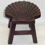 Tabouret, tache de pétoncles pour la vente par Sea Island Imports, Inc.