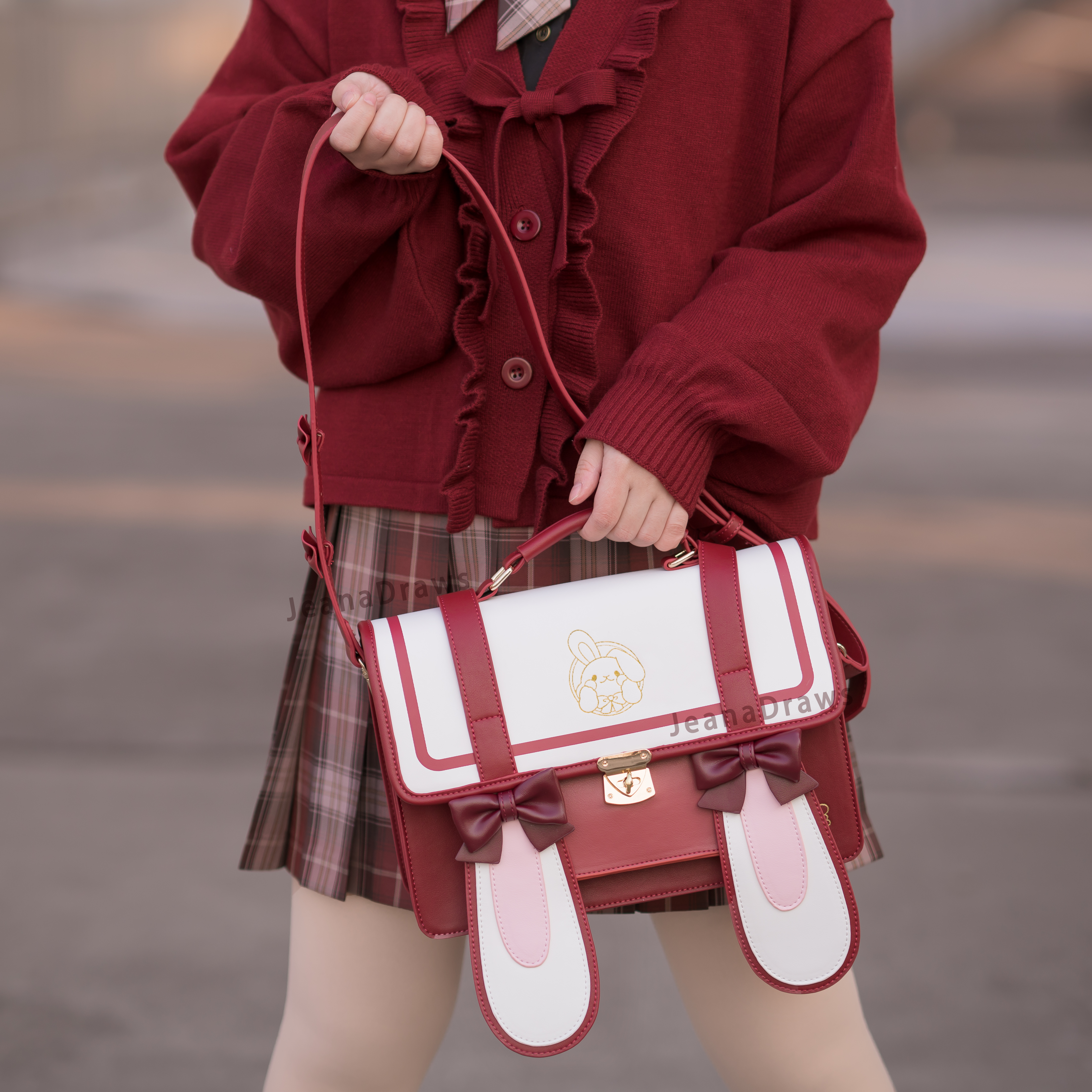 JeanaDraws - Wholesale Backpack - Women's - Bunny Ear Bag1