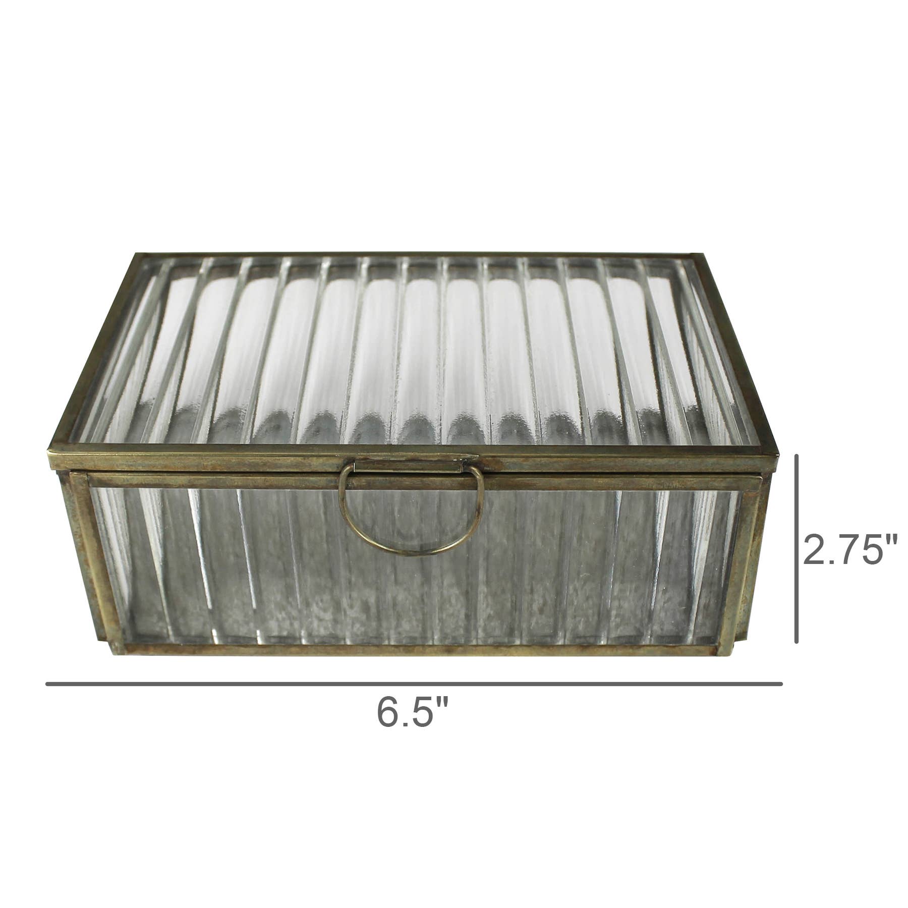 HomArt - Wholesale Decorative Box - Beacon Glass Box - Rect3