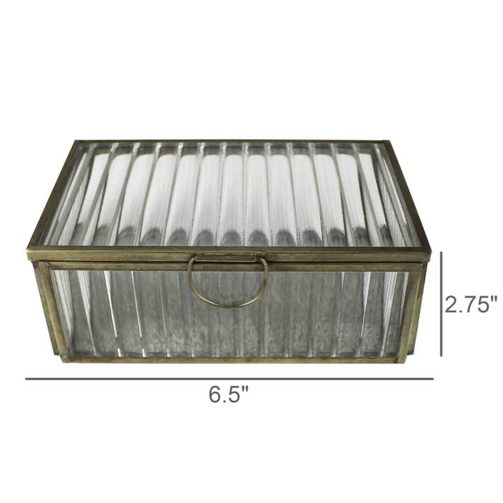 HomArt - Wholesale Decorative Box - Beacon Glass Box - Rect3