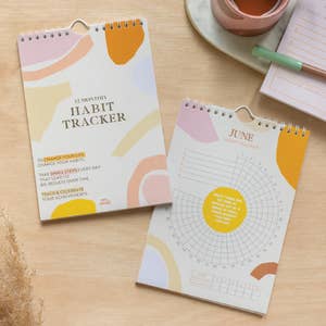 Habit Tracker Calendar & To Do List Planner, Spiral Bound Daily Habit  Tracker Journal and Goal Board,12 Months Undated Daily Weekly and Monthly  Gradients Habit Tracker