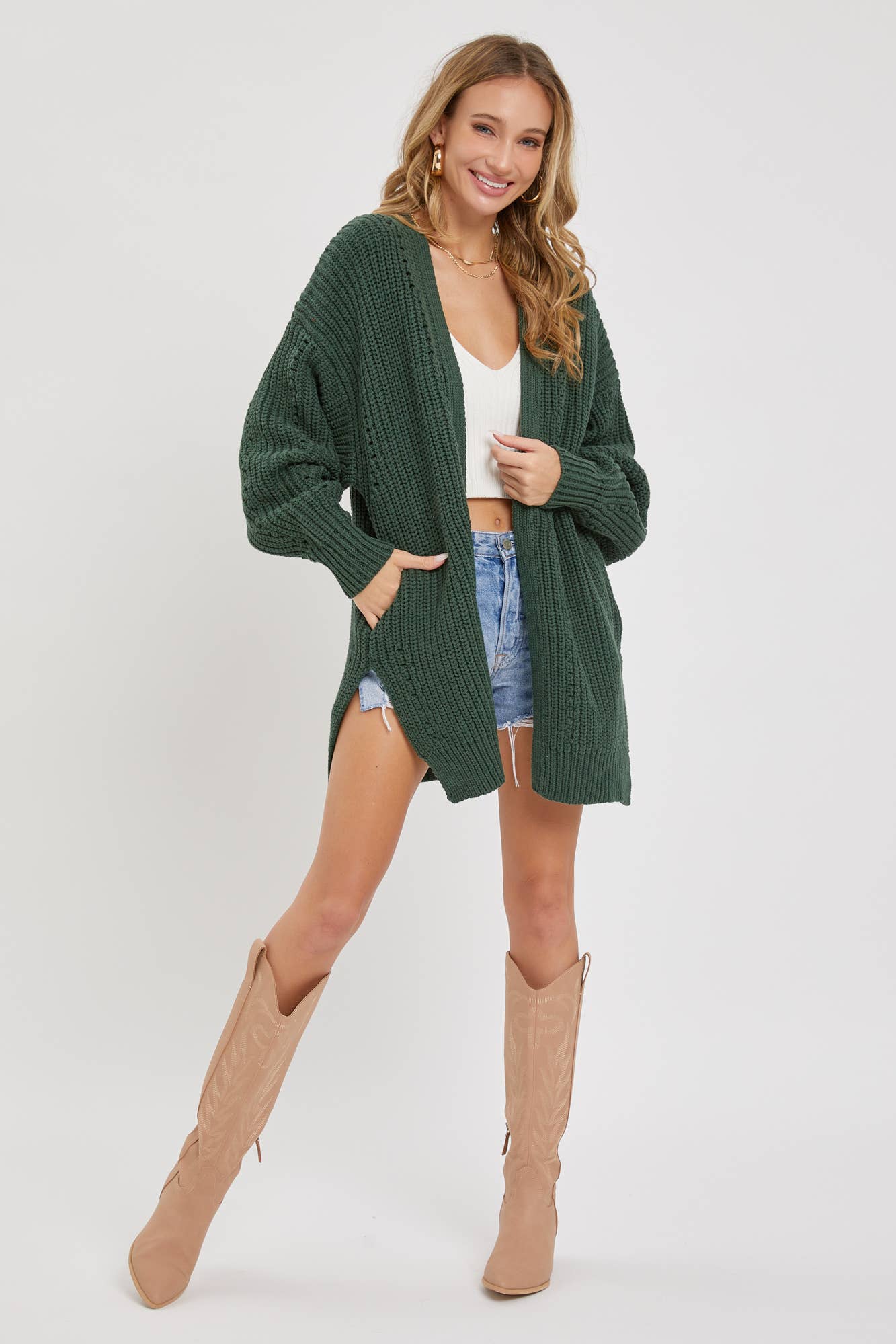 Sweet Lovely by Jen - Wholesale Cardigan - Women's - KNIT SWEATER CARDIGAN COMFORTABLE EFFORTLESS LOOK11