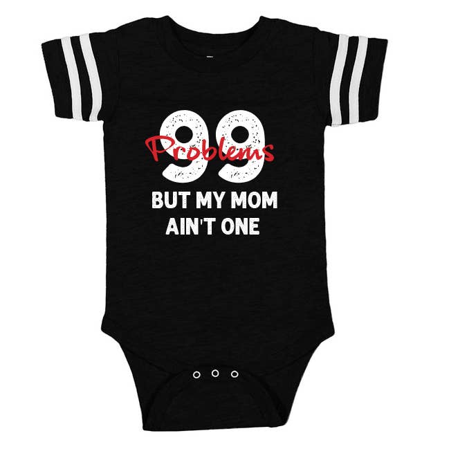 99 Problems But My Mom Ain'T One Onesie for wholesale by Mini FLEX KIDS