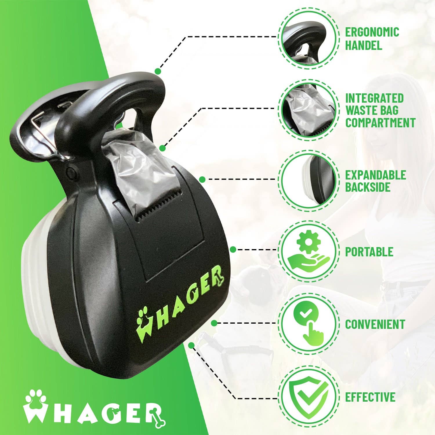 Wha-Ger – wholesale Bajspåseautomat – Beröringsfri bajsskärare med kopplingsklämma och påsar4