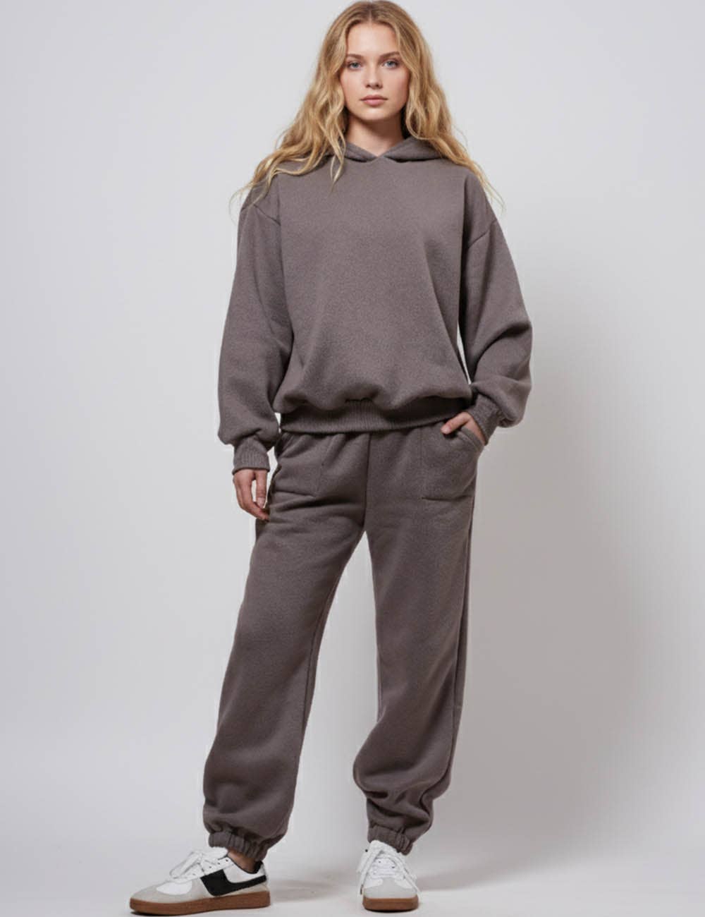 Sweetkama - Wholesale Lounge Set - Women's - Ladies Solid Color Hoodie and Pants Sets 21133716