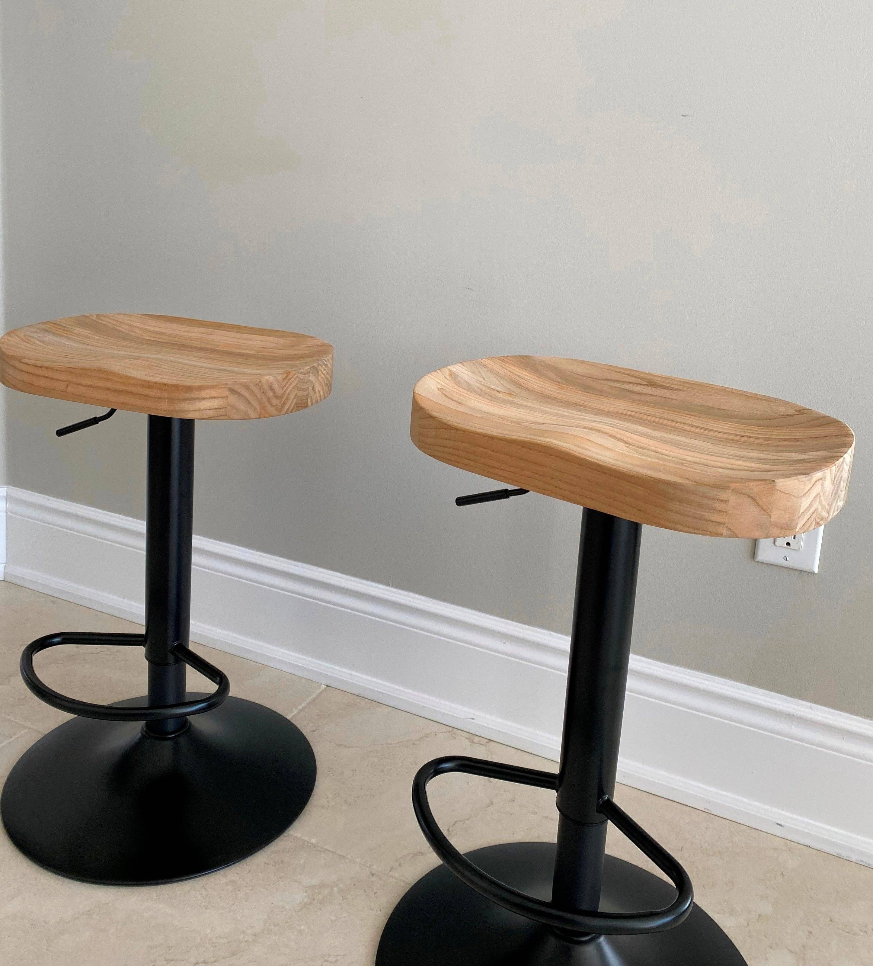 Seat4uhome - Vente Tabouret - Tabouret de bar Muskoka en bois d'orme - Prix par article5