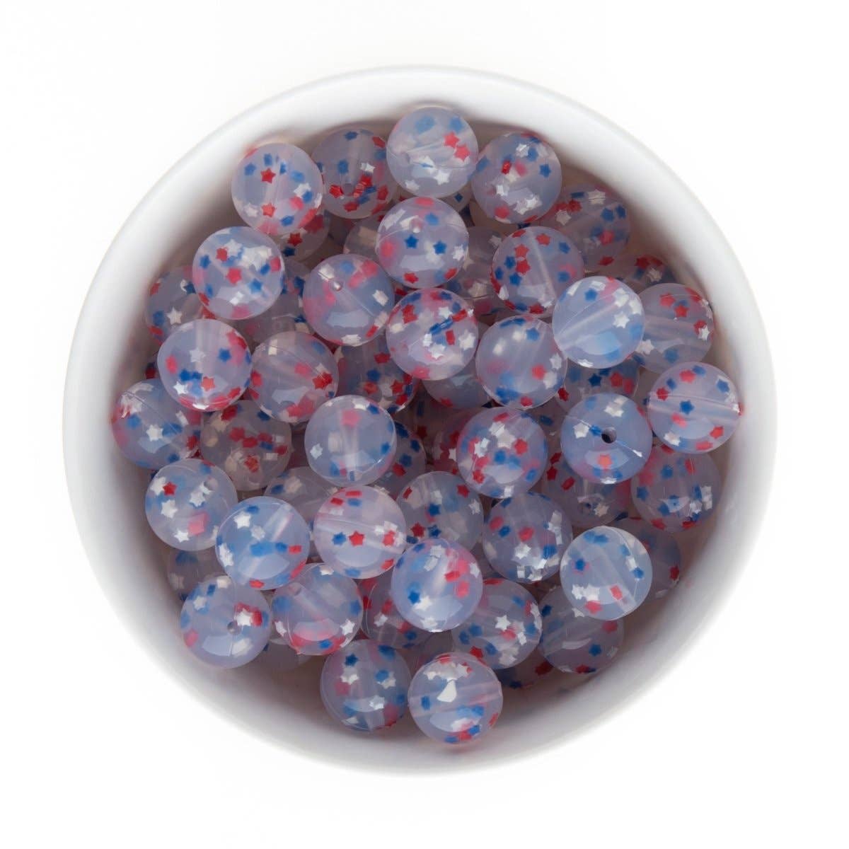 Cara & Co Silicone Craft Supply - Wholesale Craft Supplies - Sprinkle Silicone Round Beads - Loose Beads13