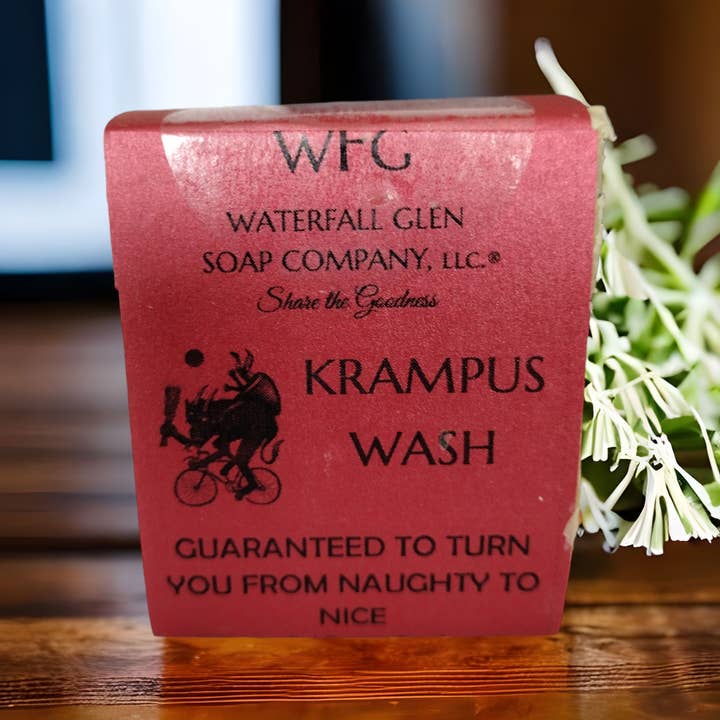 Waterfall Glen Soap Company, LLC - Wholesale Shave Soap - Men's - Krampus in a Can Shave Soap Kit