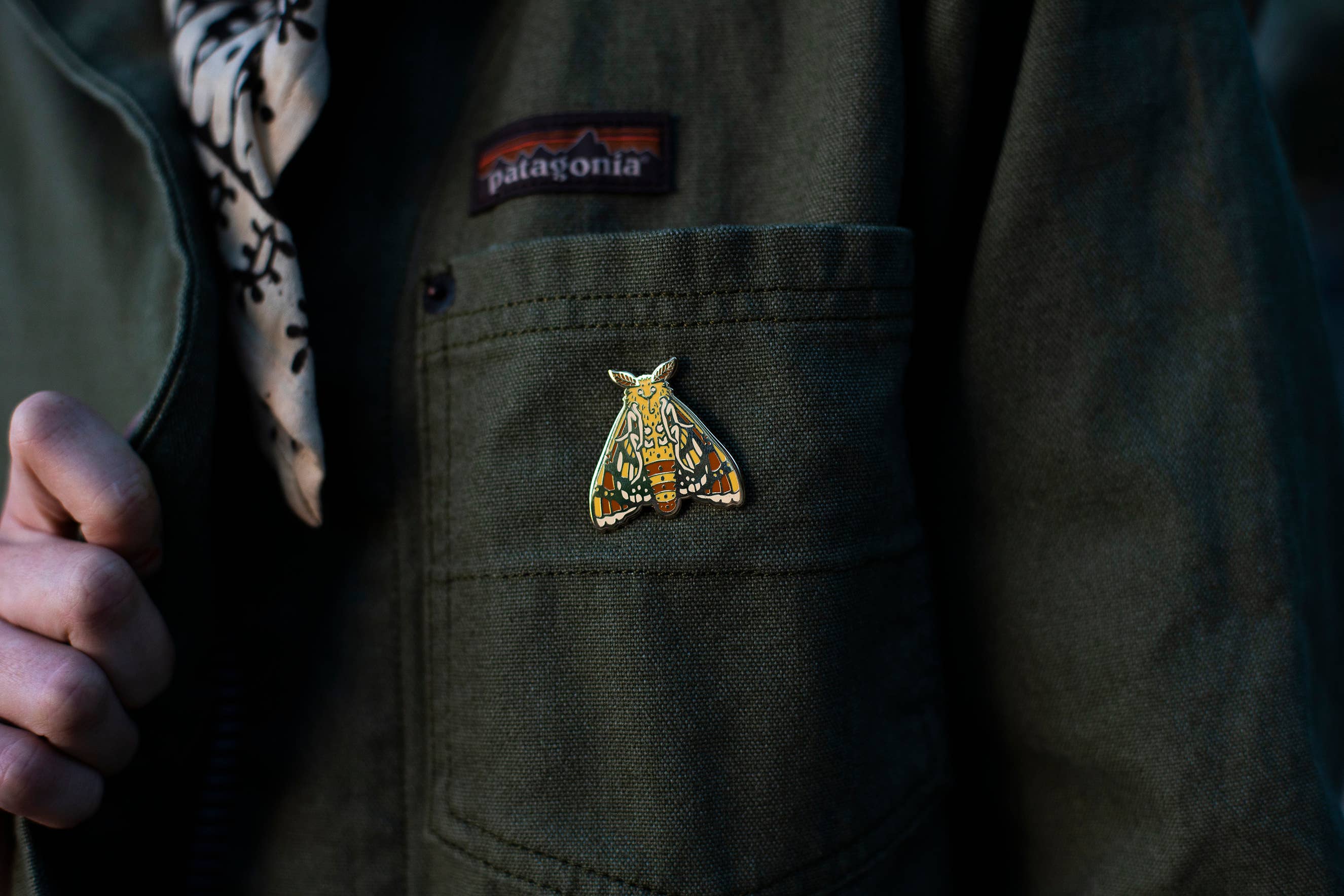 Mustard Beetle - Wholesale Lapel pin/button - Moth Enamel Pin 1.25”, Entomology Pin3