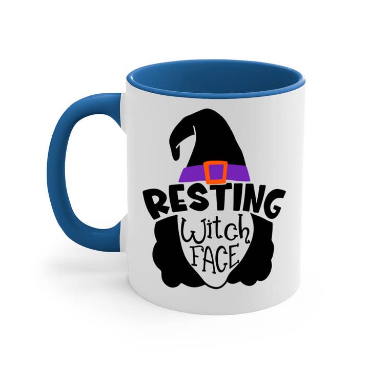 visage de sorcière au repos 28#- Tasse d'Halloween/tasse à café pour la vente par Mugs R Us