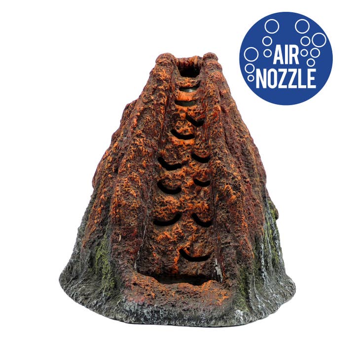 Vulcão com LED e aerstone 185x180x177mm 1pc por atacado de Classic Pet Products