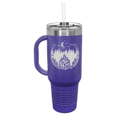 Sugar City Maker – wholesale Insulated mug/tumbler – Outdoor Campfire 40oz Travel Mug4