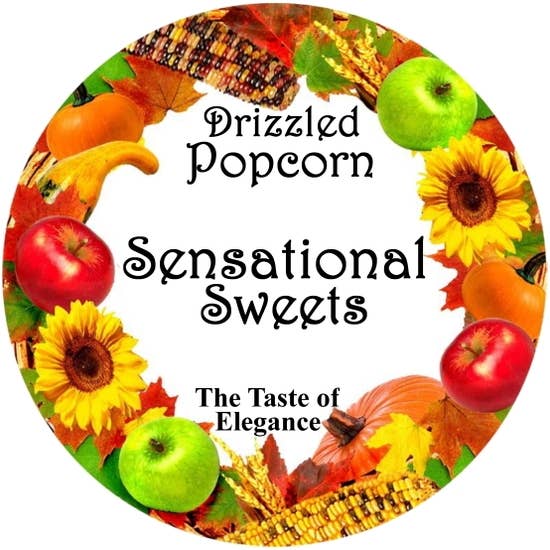 Sensational Sweets - Wholesale Popcorn - Gourmet Chocolate Drizzled Popcorn- 1.5 oz Bag w/Bow (PC025)5