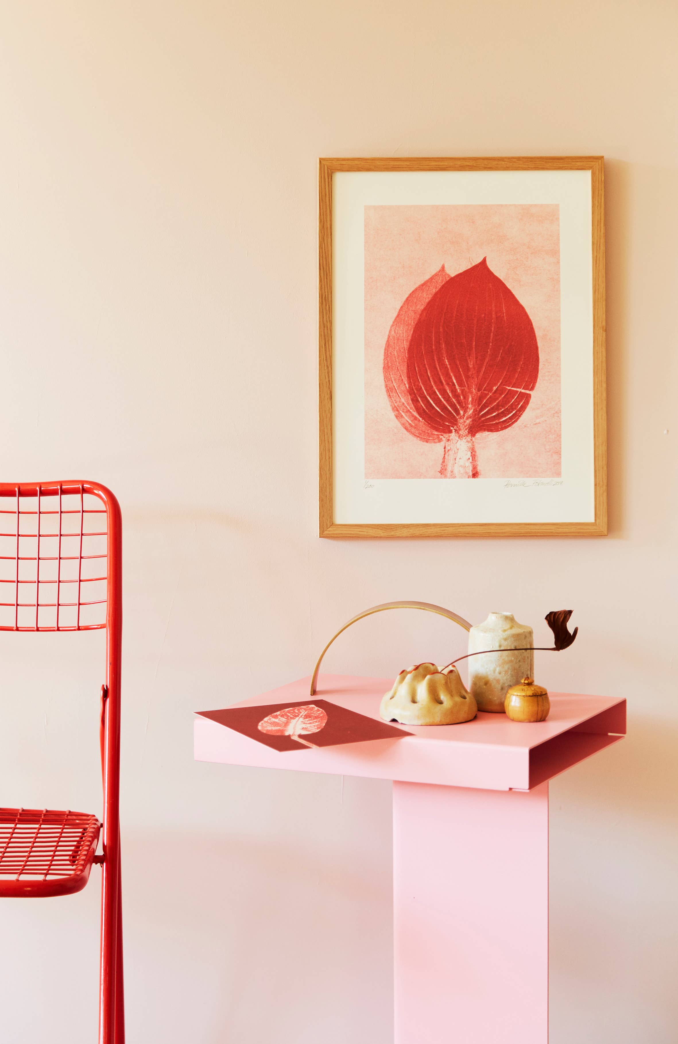 PERNILLE FOLCARELLI – Impressão artística por atacado – Calateia queimada de vermelho A52