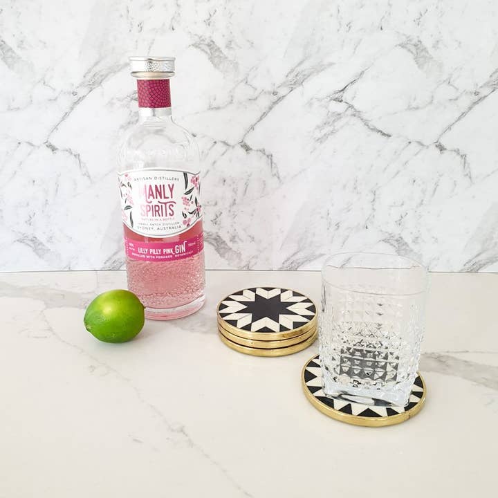 CLINQ - Wholesale Coasters - Bone Inlay Coasters4