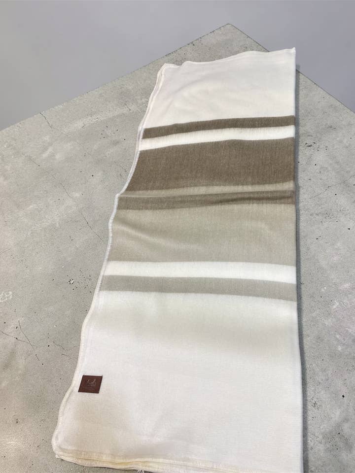 Oat Milk Alpaca Throw Blanket for wholesale by Meraki Movement