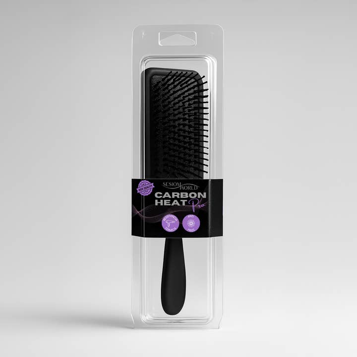 sesioMWorld - M·O·I Professional - Wholesale Hair Brush/Comb - CARBON HEAT PRO Brush, detangles, Anti-frizz