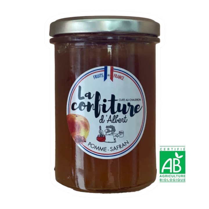 Confiture bio de pomme safran pour la vente par La Confiture d'Albert