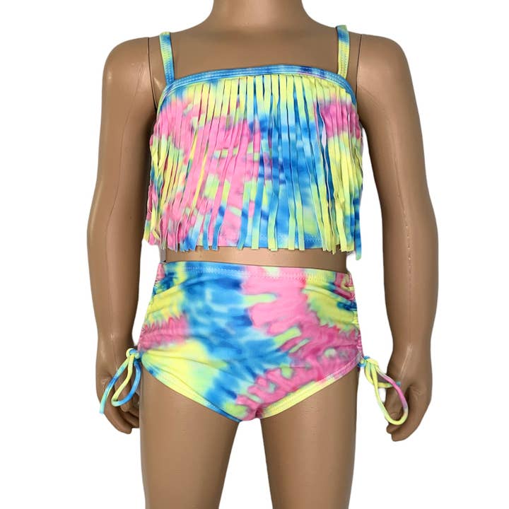 Maillot de bain tankini 2 pièces pastel tie-dye pour filles Maillot de bain pour enfants pour la vente par AnnLoren