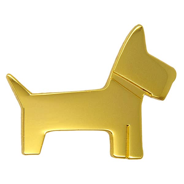 scottie dog pin gold l for wholesale by Godert Amsterdam