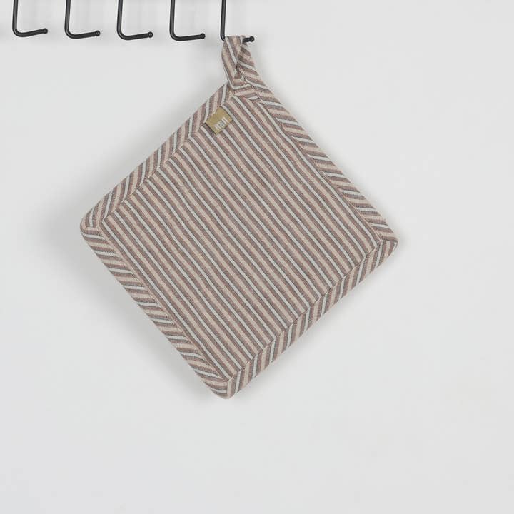 Raine & Humble – Luva de forno/pega por atacado – Pega Panelas - Seersucker - Castanho2