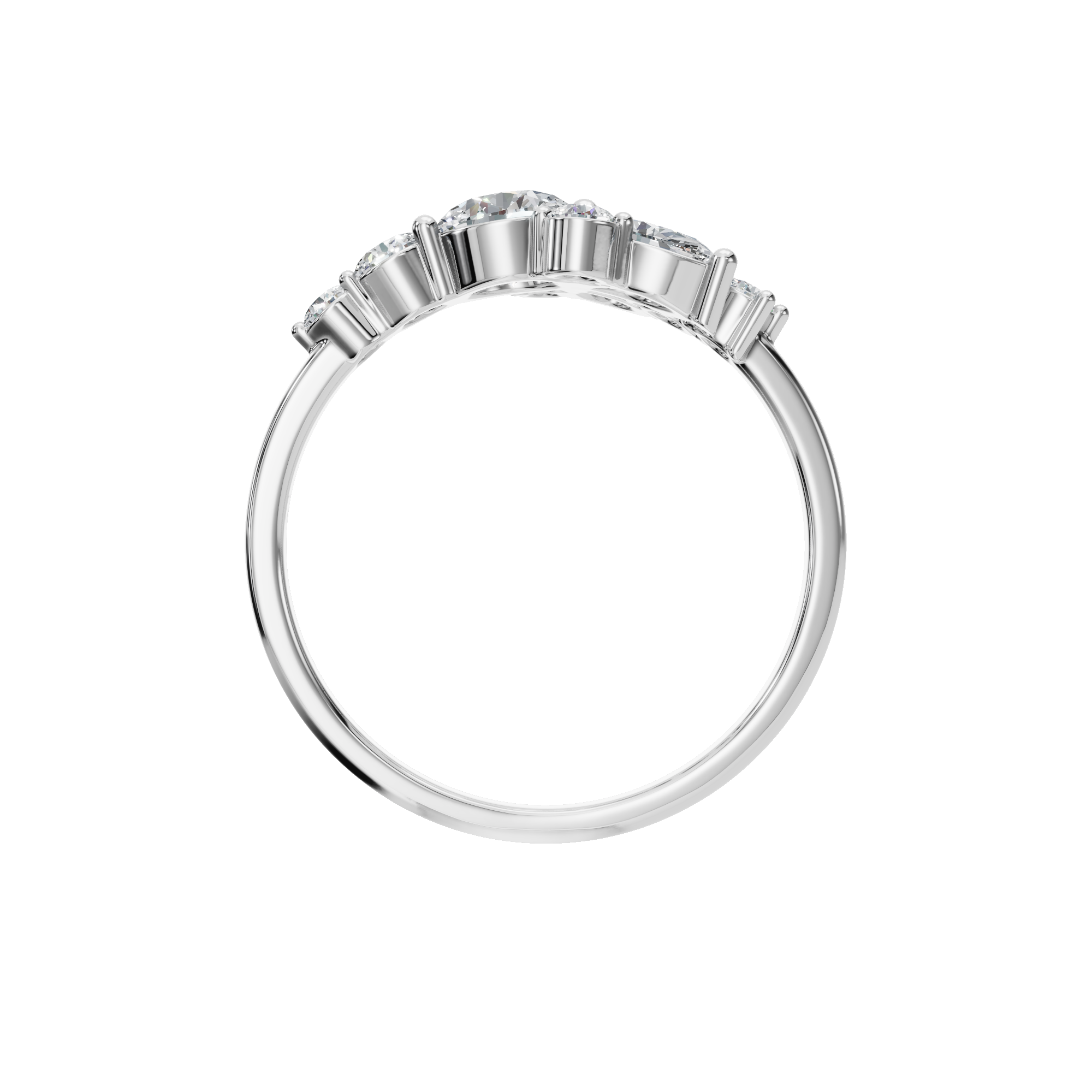 PureYou Jewelry – wholesale Ring med flera stenar – 14K Guld Diamantklusterring, Stapelbar Ring, Vigselring10