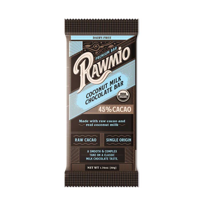 Windy City Organics - Vendita all'ingrosso Barretta di cioccolato - Barretta di Cioccolato al Latte di Cocco Premium - 45% Cacao