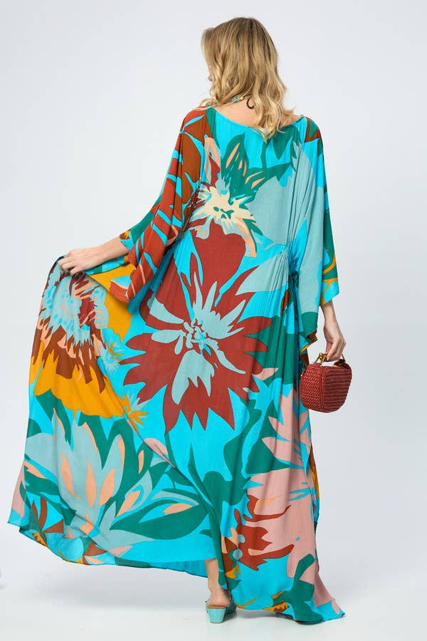 SAACHI - Wholesale Kaftan - Women's - Polychromatic Flowery Kaftan19