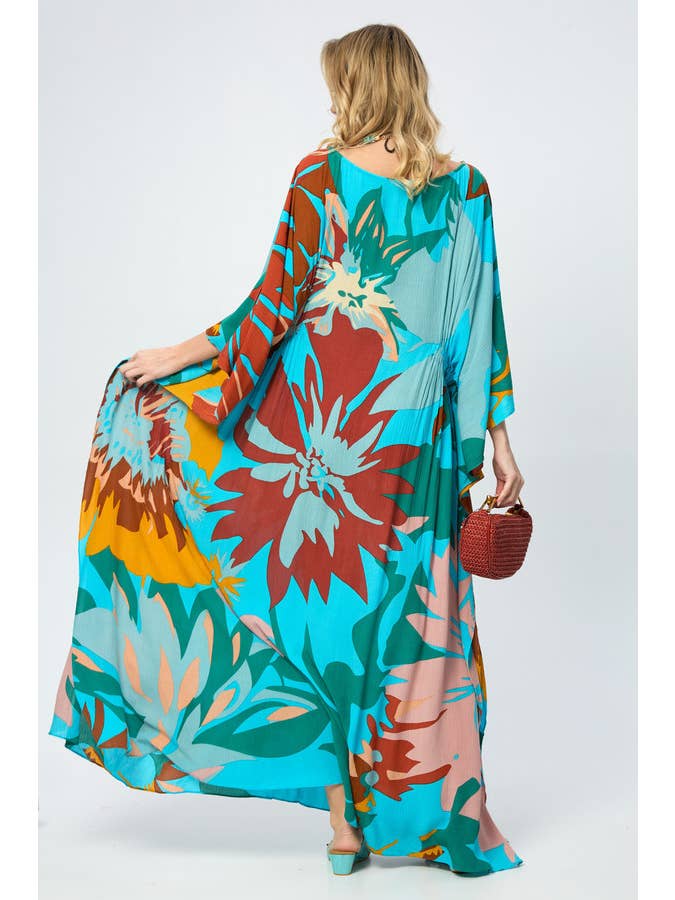 SAACHI - Wholesale Kaftan - Women's - Polychromatic Flowery Kaftan25