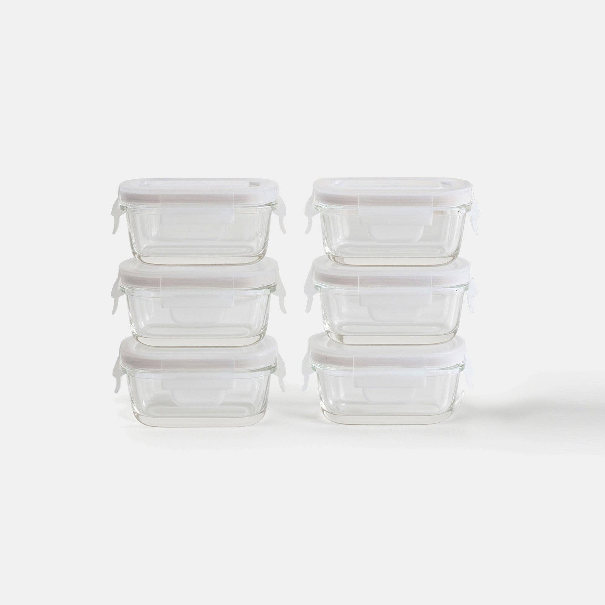 Genicook Product LLC - Wholesale Food Storage Container - Rectangular Mini Glass Container Set0