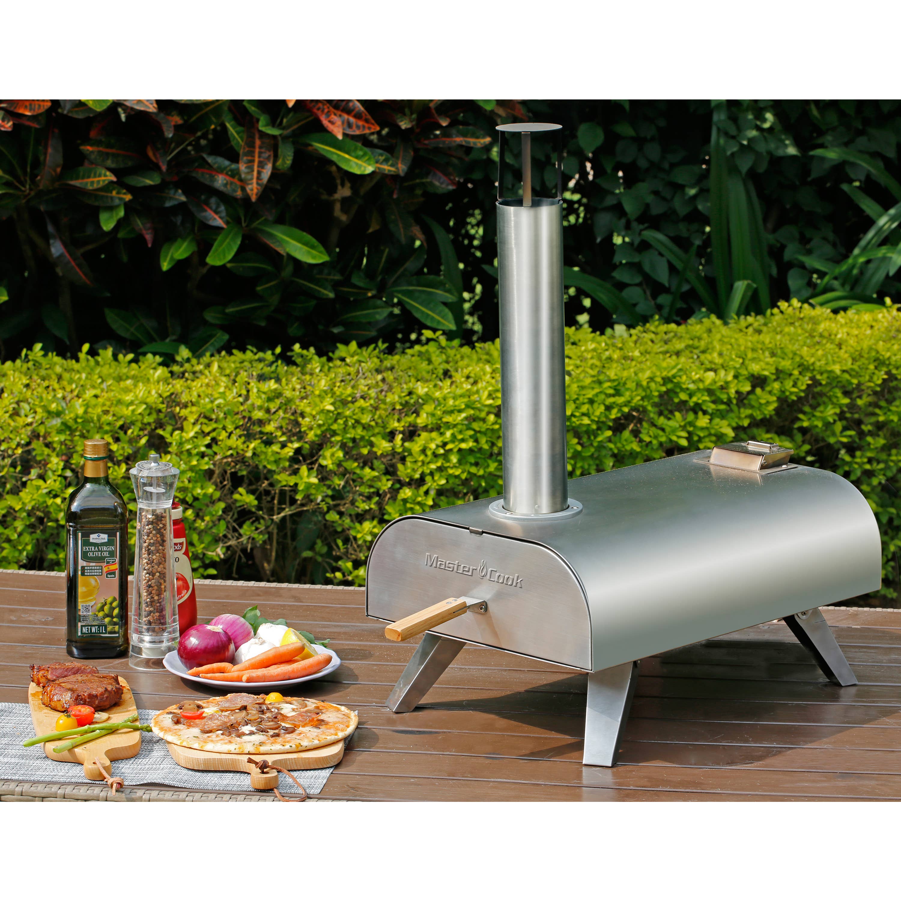 SHINERICH - Wholesale Outdoor Grill Tools - 12" Pellet Pizza Oven Stainless Steel16