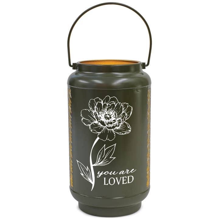 Lantern You Are Loved Large Green for wholesale by Magnolia