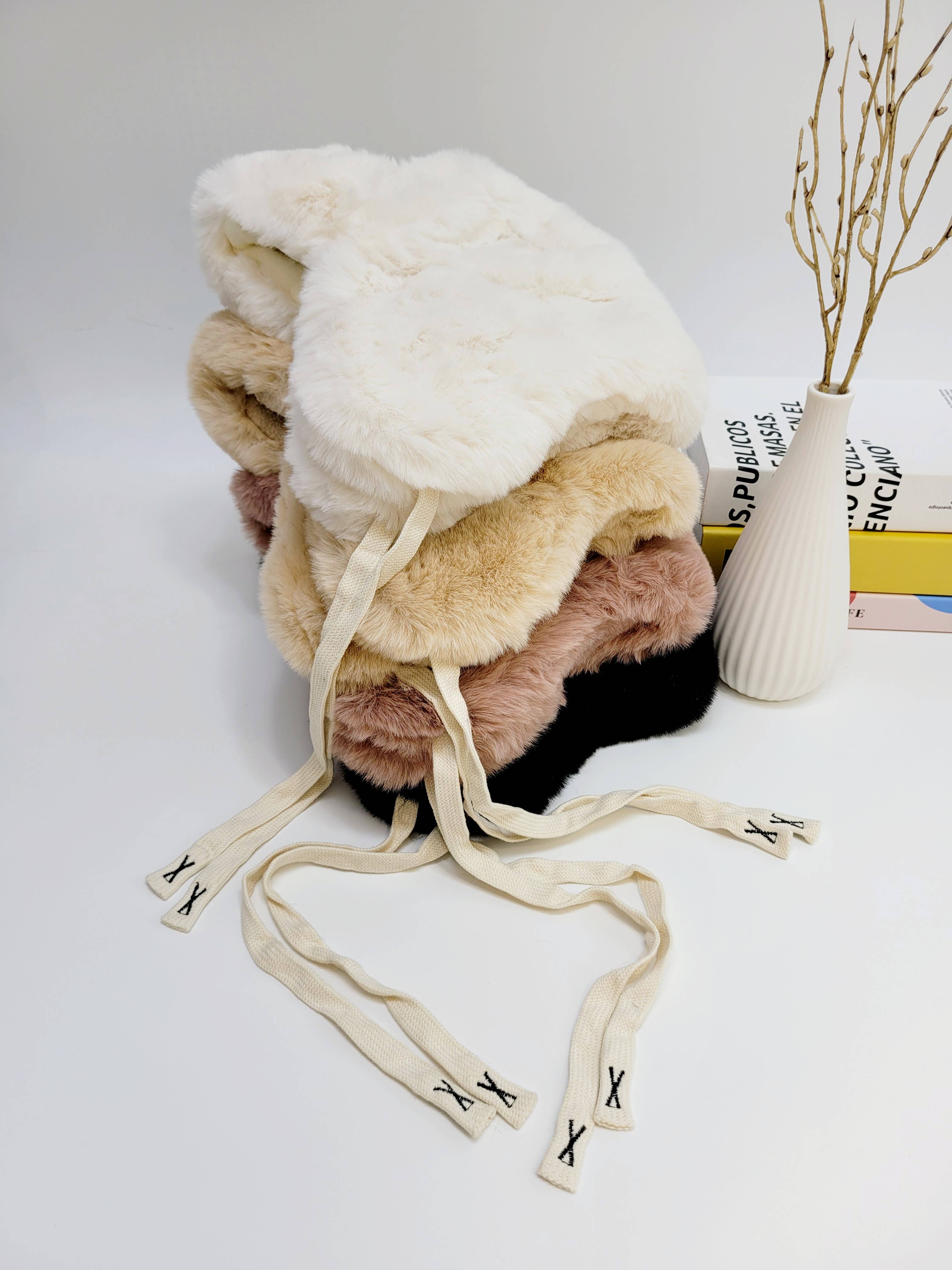 Comfortarians - Wholesale Trapper/Bomber Hat - Women's - Faux Fur Trapper Hat, Extra Warm Faux Fur Hat with Ear Flap3