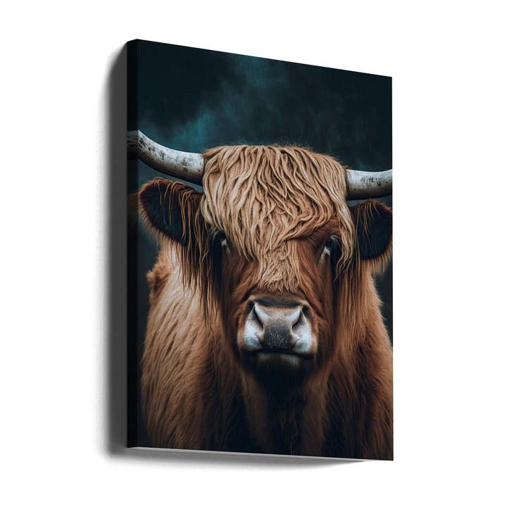 Kunst voor aan de muur Highland Cow voor wholesale door GTA ART