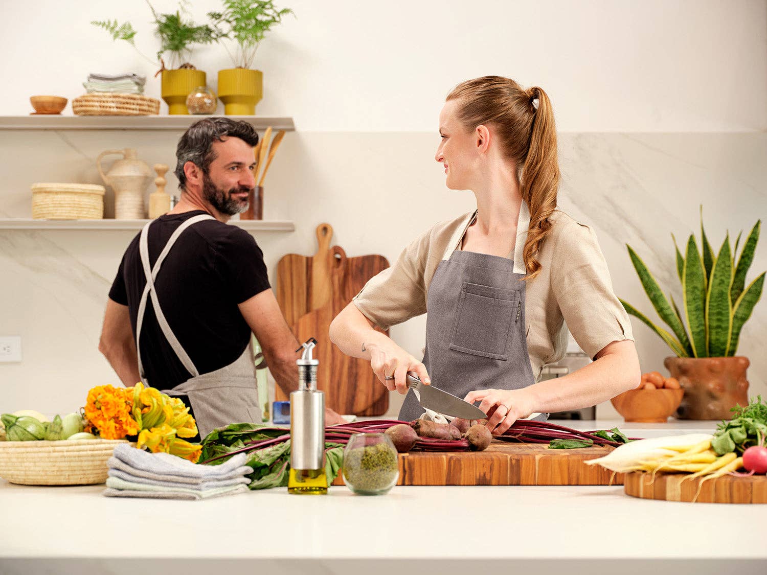 MEEMA - Wholesale Apron - Chef Apron Crossback – Upcycled Cotton, Unisex20