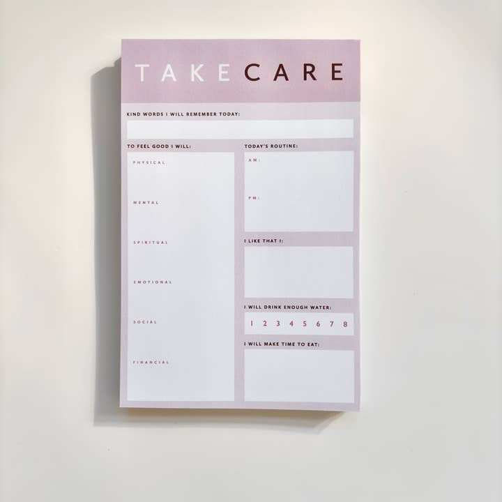 coux coux creative - Wholesale Notepad - Take Care Notepad (Medium)4