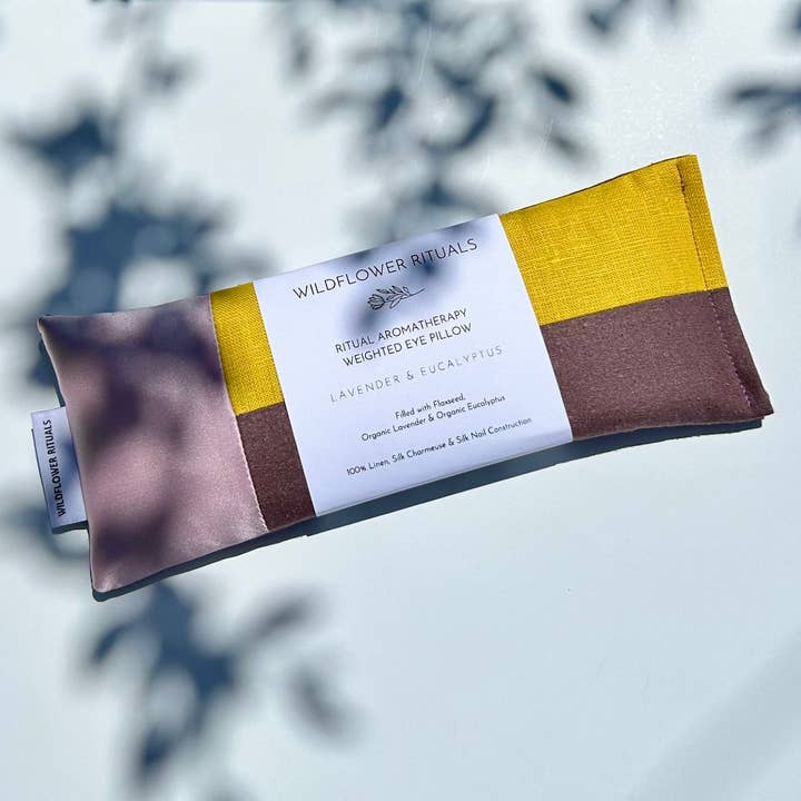 Wildflower Rituals - Wholesale Spa/Therapy Pillow - Aromatherapy Weighted Eye Pillow-Lavender& Eucalyptus